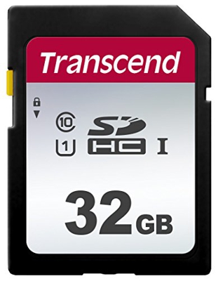 Transcend SDC300S - Tarjeta de memoria SDHC de 32 GB, color plata