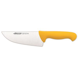 Cuchillo de carnicero Arcos Colour de acero inoxidable y mango ergonómico - Amarillo características