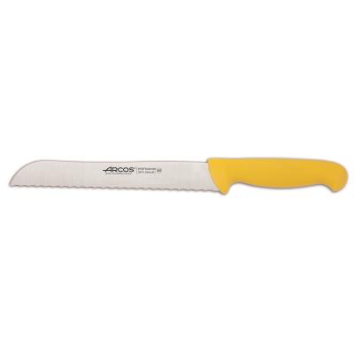 Cuchillo para pan Arcos Colour - Prof  291400  de acero inoxidable y mango ergonómico