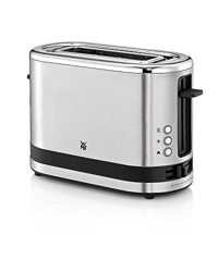 WMF Kitchenminis Coup Tostadora con 1 ranura, formato contacto, 600 W, 7 niveles de tostado, Acero Inoxidable Cromargan Mate en oferta