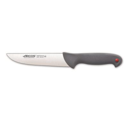 Cuchillo de Carnicero Arcos Colour - Prof  240100 de acero inoxidable Nitrum y mango ergonómico de Polipropileno y hoja de 15 cm, funda display en oferta