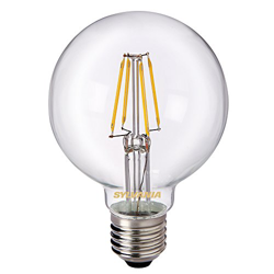 Globo LED E27 4W 827 G80 transparente precio