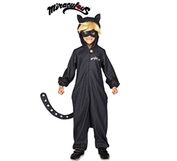 Disfraz mono Chat Noir Miraculous™ niño en oferta