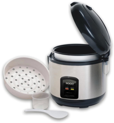 Cocedor de Arroz al Vapor 1,8 Litros 700w Acero Inoxidable Sgarroz-10085 en oferta