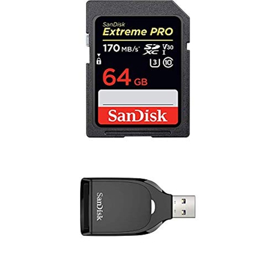 SanDisk 64GB 170MB/s Extreme PRO UHS-I SDXC tarjeta de memoria SDSDXXY-064G