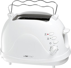 Clatronic TA 3565 Tostadora de 2 ranuras, calienta panecillos, 700 W, blanco en oferta