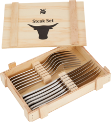 WMF Steakbesteck / Grillbesteck SET 12 teilig AKTION Holzbox precio