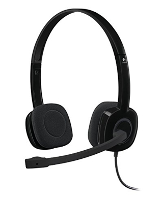 Logitech H151 - Auriculares estéreo, color negro