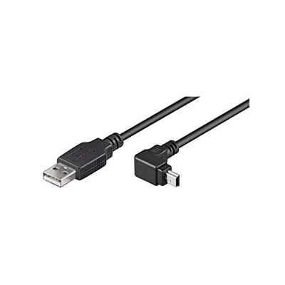 Goobay 1.8m USB Cable - Cable USB (1,8 m, USB A, Mini-USB B, Male connector/Male connector, 480 Mbit/s, Negro)