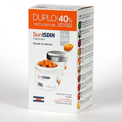 SUNISDIN VITAOX ULTRA DUPLO 40% DCTO 2ª UNIDAD 60 CÁPSULAS ISDIN 183969