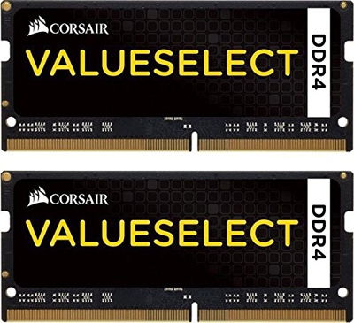 Corsair Value Select - Módulo de Memoria de 16 GB (2 x 8 GB, DDR4, 2133 MHz, CL15, SODIMM 260 Pin), Negro (CMSO16GX4M2A2133C15)