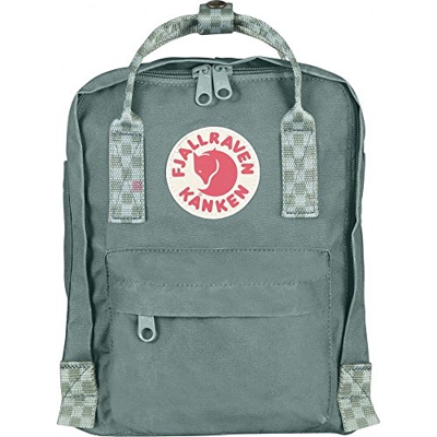 Fjällräven Kånken Mini frost green/chess pattern