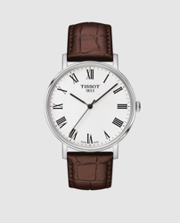 Tissot - Reloj De Hombre Everytime T1094101603300 De Piel Marrón precio