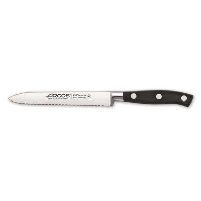 Cuchillo Tomatero Arcos Riviera 232000, acero Nitrum, mango de Polioximetileno, hoja 13 cm