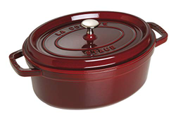 STAUB Cocotte Ovalada, Hierro Fundido, Granate, 31 cm precio