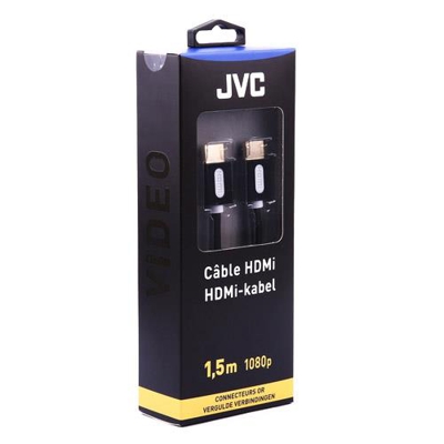 Cable JVC Cordon HDMI con Ethernet Negro 1,5 m