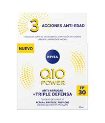 Q10+ anti-arrugas y anti-manchas día SPF30 transparente 50M en oferta