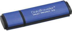 DataTraveler Vault Privacy 3.0 8GB unidad flash USB USB tipo A 3.0 (3.1 Gen 1) Azul, Lápiz USB características