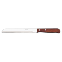 Cuchillo panero Arcos Latina 101501 de acero inoxidable Nitrum y mango de madera comprimida con hoja de 17 cm en blíster características