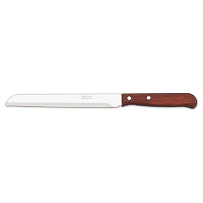 Cuchillo panero Arcos Latina 101501 de acero inoxidable Nitrum y mango de madera comprimida con hoja de 17 cm en blíster