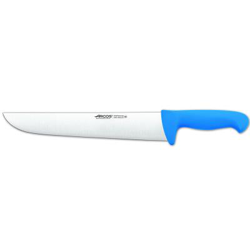 Cuchillo de carnicero Arcos Colour - Prof  291923 de acero inoxidable y mango ergonómico - Azul en oferta