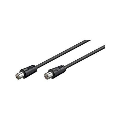 Cable antena de TV de 75 Ohm 2.5 M Negro - G