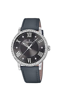 Festina - Reloj De Mujer Boyfriend Collection F20412 De Piel Gris