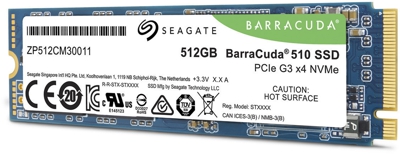 Seagate BarraCuda 510 512GB NVMe PCI Express 3.0 - Disco Duro M.2