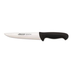 Cuchillo de carnicero Arcos Colour - Prof  294825 de acero inoxidable y mango ergonómico - Negro en oferta