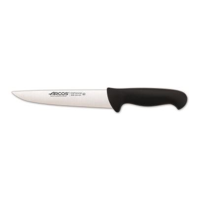 Cuchillo de carnicero Arcos Colour - Prof  294825 de acero inoxidable y mango ergonómico - Negro