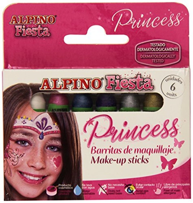 Alpino Fiesta - Estuche 6 Unidades de Maquillaje Princess