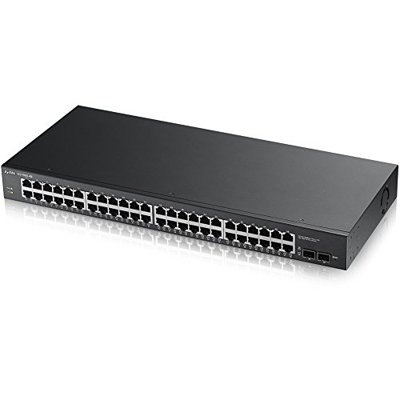 GS1900-48 L2 Gigabit Ethernet (10/100/1000) Negro, Interruptor/Conmutador