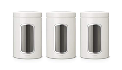 Tarros con ventana Brabantia 1,4 L Blanco Kit precio