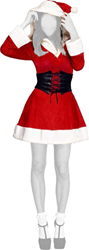 Smiffy's Fever Hooded Santa Babe M (36988) características