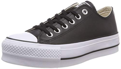 Converse - Zapatillas Casual De Mujer Chuck Taylor All Star Lift Clean Platform Baja Piel en oferta