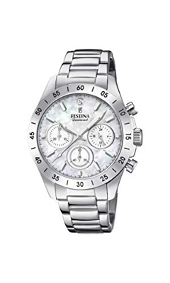 Festina - Reloj De Mujer Boyfriend Collection F20397 Cronógrafo De Acero