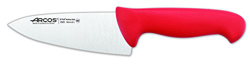 Cuchillo de cocinero Arcos Colour - Prof  292022 de acero inoxidable y mango ergonómico de Polipropileno - Rojo características