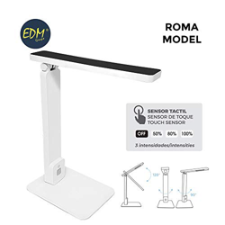 FLEXO LED SOBREMESA 5W MODELO ROMA" COLOR BLANCO/NEGRO INTERRUPTOR-REGULADOR TACTIL 220-240V EDM" características