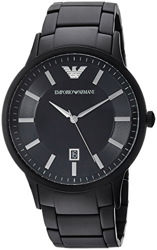 NEW EMPORIO ARMANI AR11079 MENS BLACK WATCH - 2 YEARS WARRANTY - CERTIFICATE en oferta