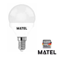 BOMBILLA LED ESFERICA E14 7WATIOS FRIA 23195 características