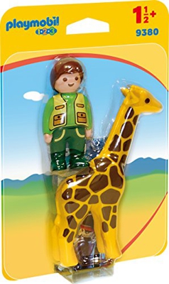 Playmobil 1.2.3 - Cuidador con Jirafa (9380)