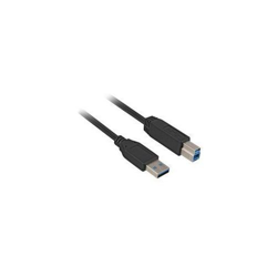 3m, USB3.0-A/USB3.0-B cable USB 3.0 (3.1 Gen 1) USB A USB B Negro en oferta