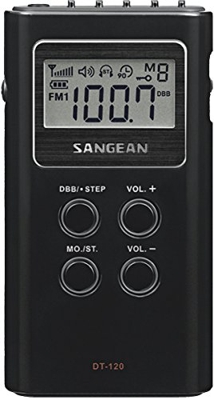Sangean - Radio Portátil DT-120 Negro