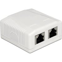 Delock 86197 socket-outlet 2 x RJ-45 White Network Wall Outlet 2 Port Cat.6A características