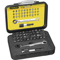 STANLEY Bit-Satz 32-tlg.+Bithalter Knarrenschl. en oferta