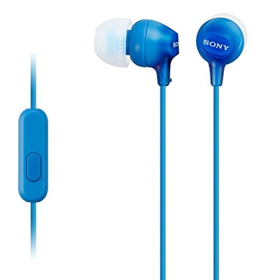 MDR-EX15AP auriculares para móvil Binaural Dentro de oído Azul