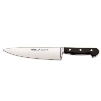 Cuchillo Cocinero Arcos Clásica 255100 de Acero Nitrum, con Mango de Polioximetileno y hoja de 21 cm en estuche