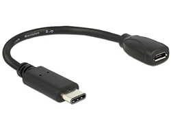 65578 cable USB 0,15 m 2.0 USB C Micro-USB B Negro, Adaptador en oferta