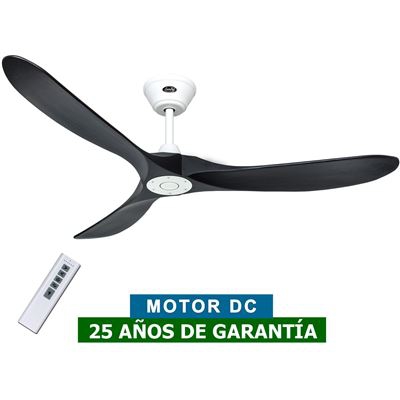 Ventilador de techo CasaFan 315229 ECO GENUINO 152cm negro mate/blanco