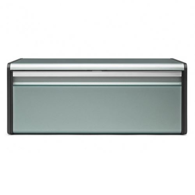 Brabantia 484322 - Caja de pan con tapa abatible, Menta (Metallic Mint(Menta)